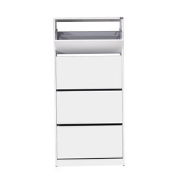 Hanah Home Zapatero Blanco con 4 Cajones